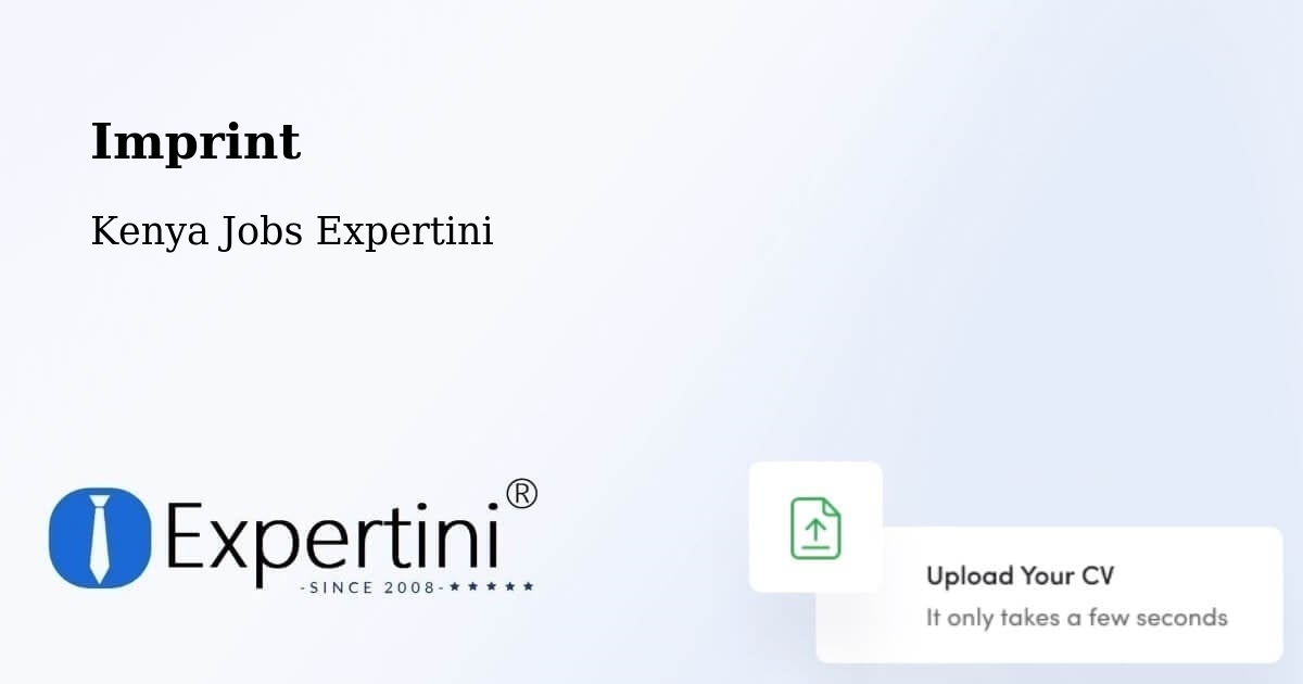Imprint - Kenya Jobs Expertini